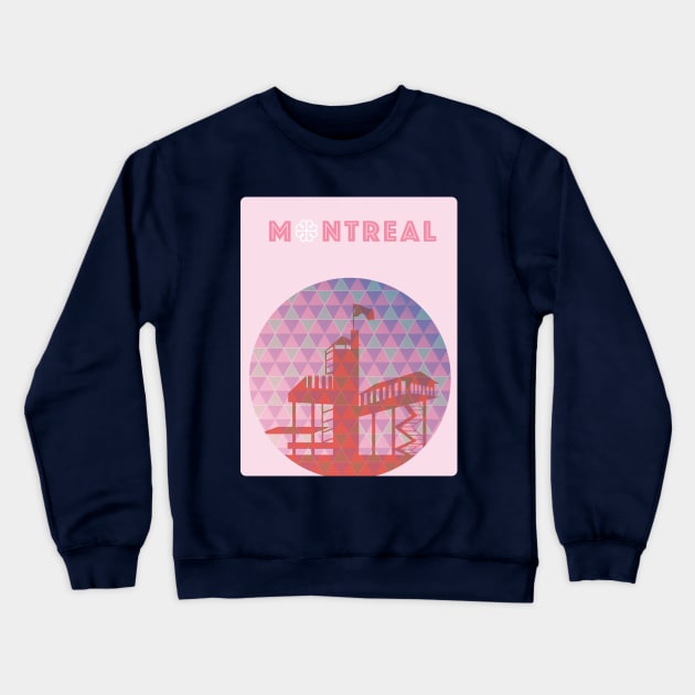 Montreal - Biosphere Crewneck Sweatshirt by aglomeradesign